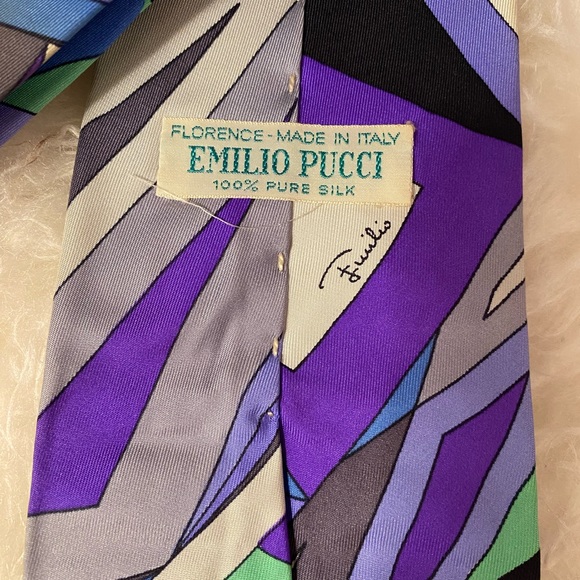 Emilio Pucci Vintage Silk Tie - Picture 5 of 7